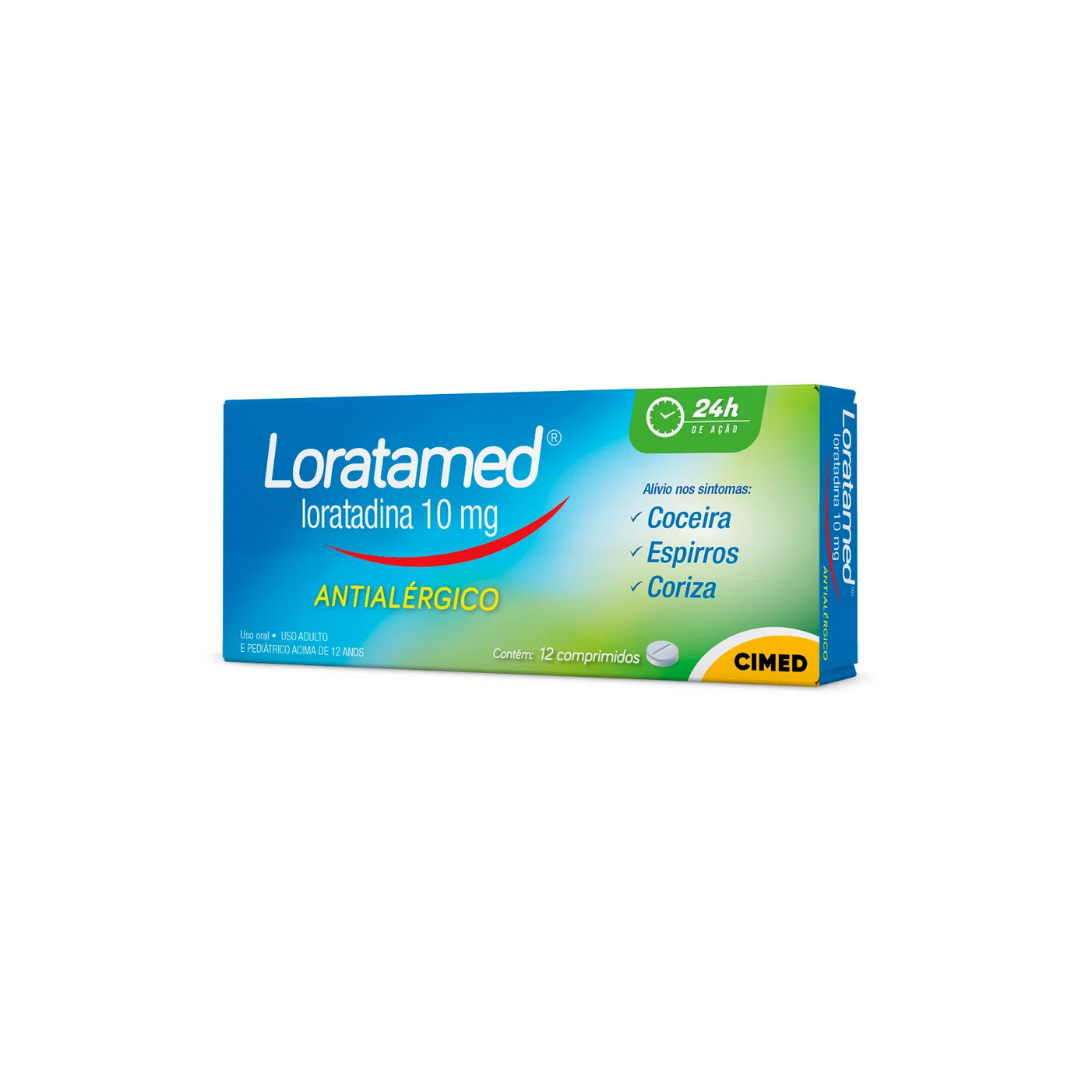Loratamed Antialérgico Loratadina 10 mg 12 Comprimidos